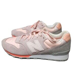 New Balance 696 Shoes Women's Size 9 Suede Sneaker Pink Mist WL696STG